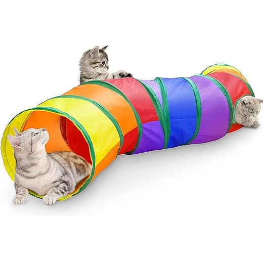 Cat Tunnel Play Toy Collapsible Indoor Outdoor