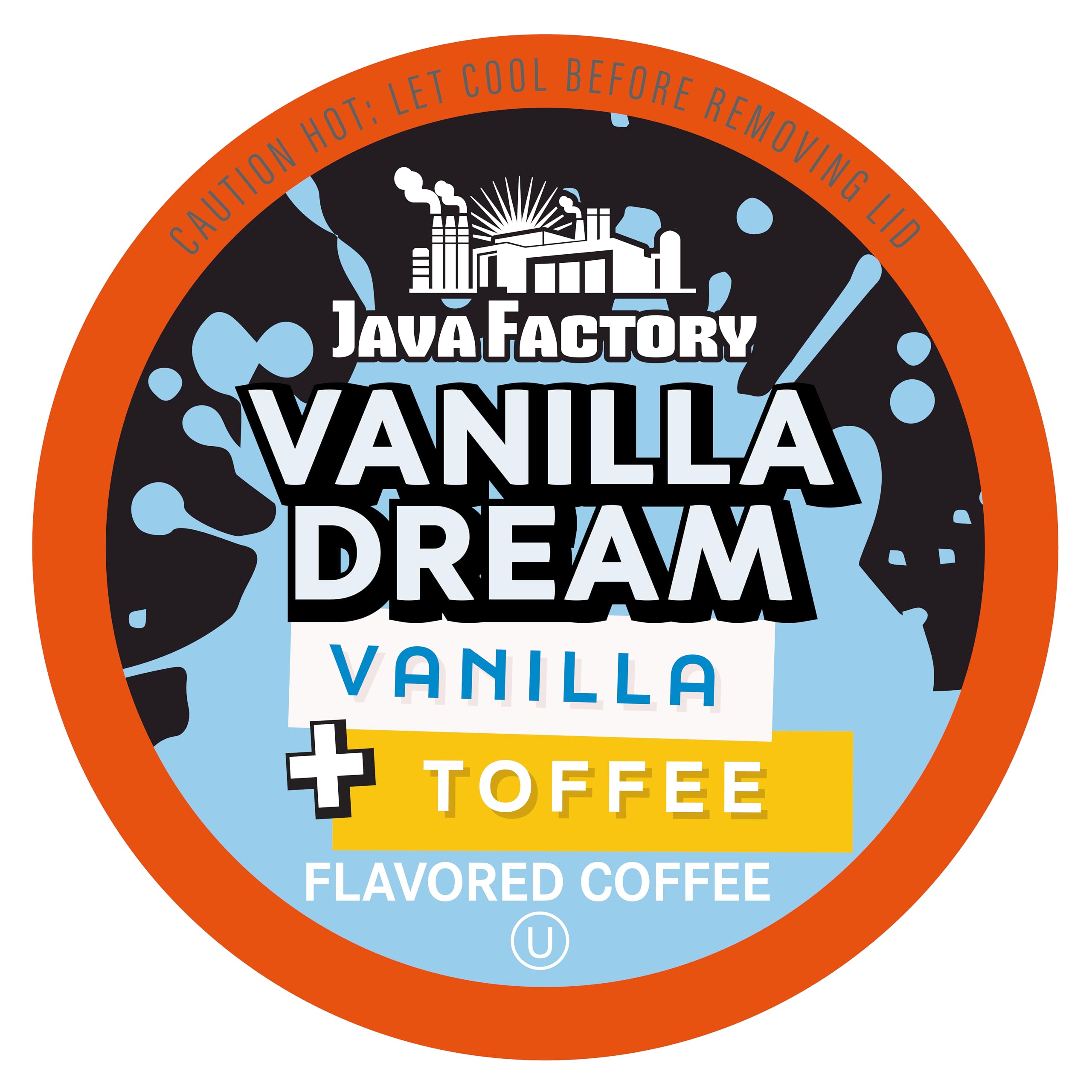 Java Factory Coffee Pods Vanilla Flavored Coffee Compatible with K Cup Brewers Including 2.0, Vanilla Dream, 80 Count