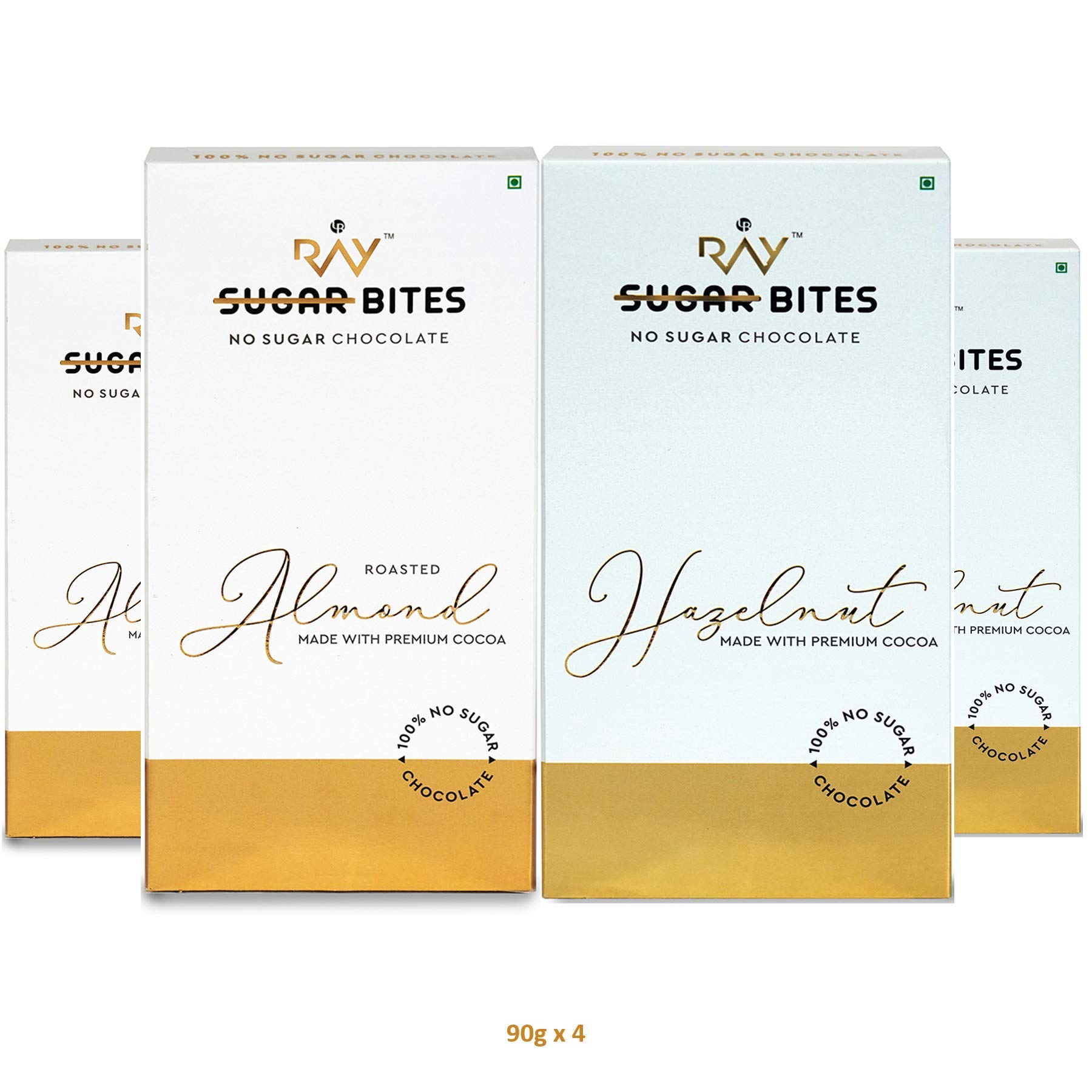 LB RAY Ray No Sugar- 57% Dark Roasted Almond And Hazelnut 100 % Sugar-Free Chocolate-Sweetened With Stevia Extract, Rich In Antioxidants (Roasted Almond And Hazelnut, Pack Of 4),90 Grams (B08K2XVNGN) Amazon Price History, Amazon Price Tracker