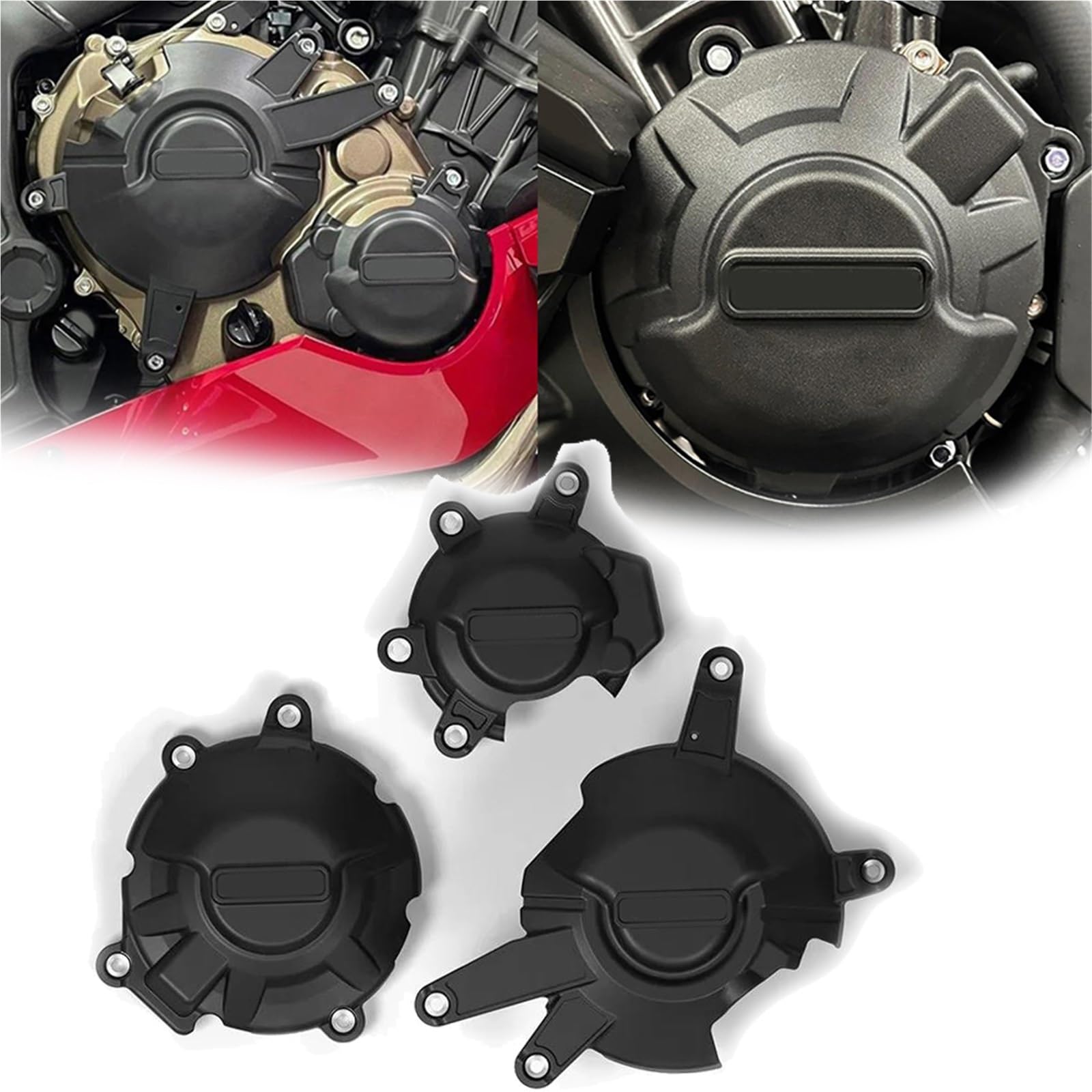 Ensemble de caches moteur CBR650R : kit de protection moteur CB650R 2021 2022 2023