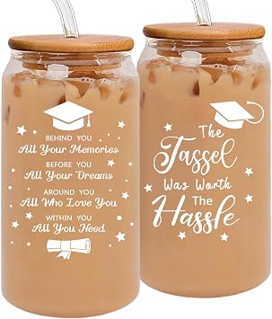 Undergo Graduation Gifts, Glass Up Tumbler 16oz,College Graduation Gifts for Her for Student