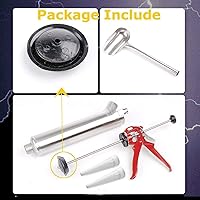 Vista 7 de Pistola de mortero para señalar lechada, mortero de cemento, pistola de calafateo de acero inoxidable, herramienta aplicadora de mortero