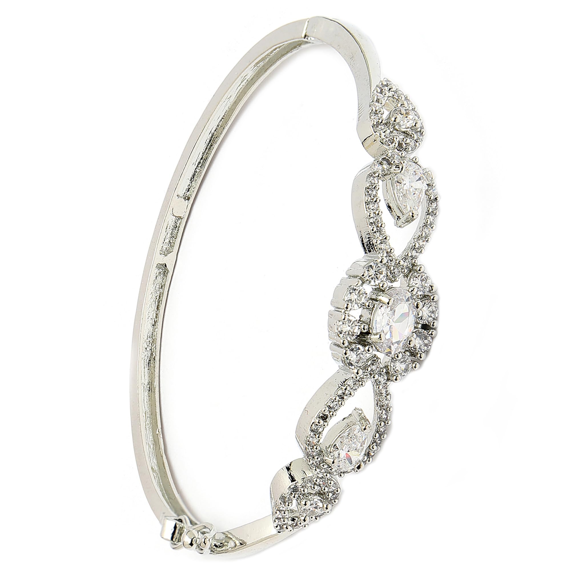 See full amazon price history chart for Zeneme 18K Silver Plated Brass Openable Crystal Bracelet Latest Stylish Cuff Bangle with Rhodium Plated American Diamond Cuff Kada Bracelet For Women & Gift for Girls (Scarlet Symphony White Bracelet) Zeneme 18K Silver Plated Brass Openable Crystal Bracelet Latest Stylish Cuff Bangle with Rhodium Plated American Diamond Cuff Kada Bracelet For Women & Gift for Girls (Scarlet Symphony White Bracelet) (B0D8JRJ7S4) Amazon Price History, Amazon Price Tracker