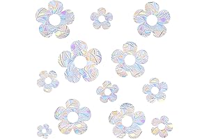 Small Flower Anti-Collision Rainbow Suncatcher Window Clings