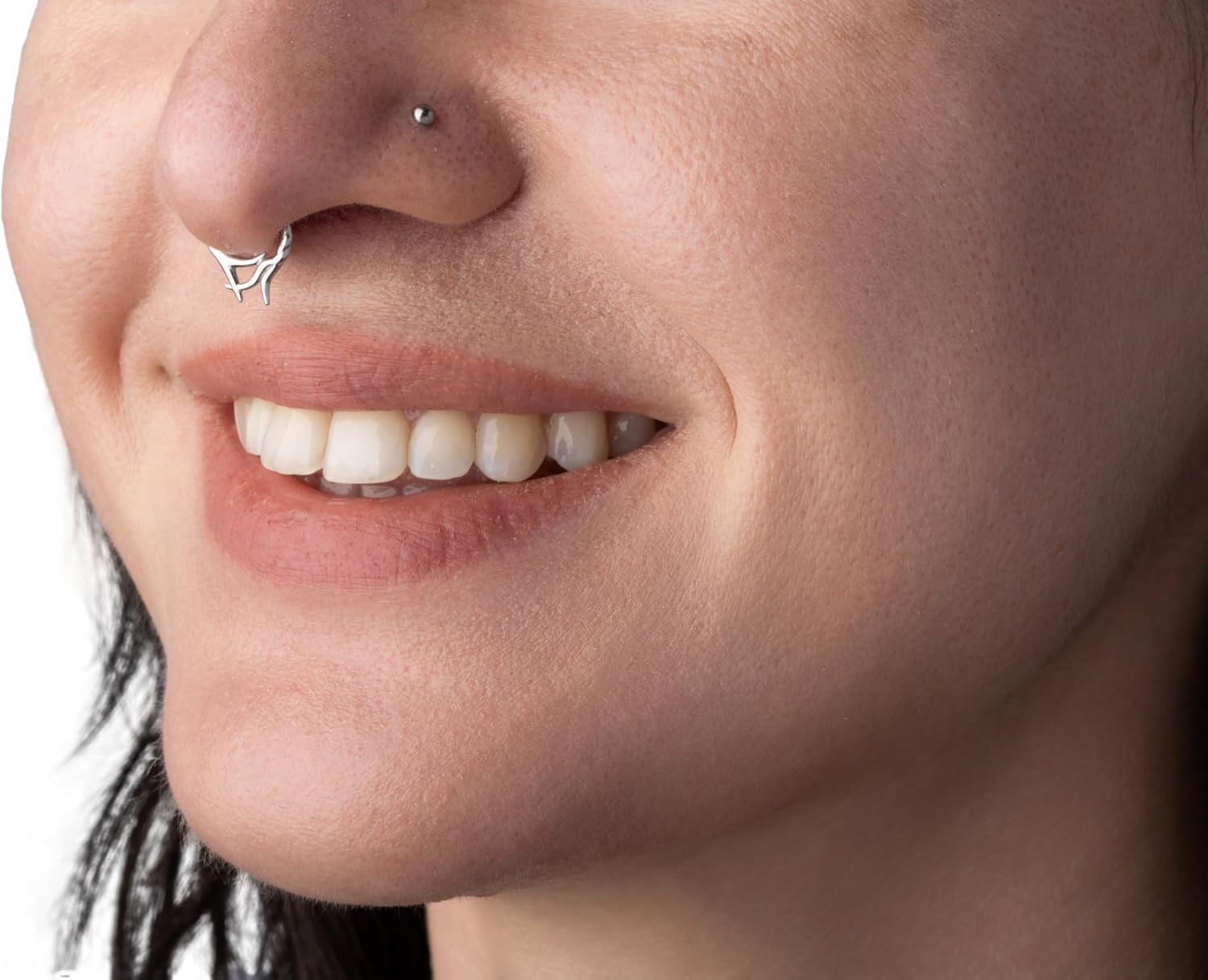 Pierced Owl 16GA 316L Stainless Steel Spiked Thorn Hinged Segment Clicker Ring - Image 3