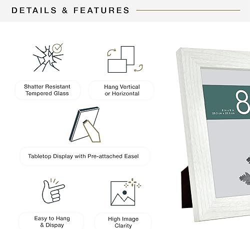 Vista 135 de MCS Industries Studio Gallery - Marcos con textura de madera color gris de 13 x 19 pulgadas / 33.02 x 48.26 cm., 2 unidades Gris Woodgrain