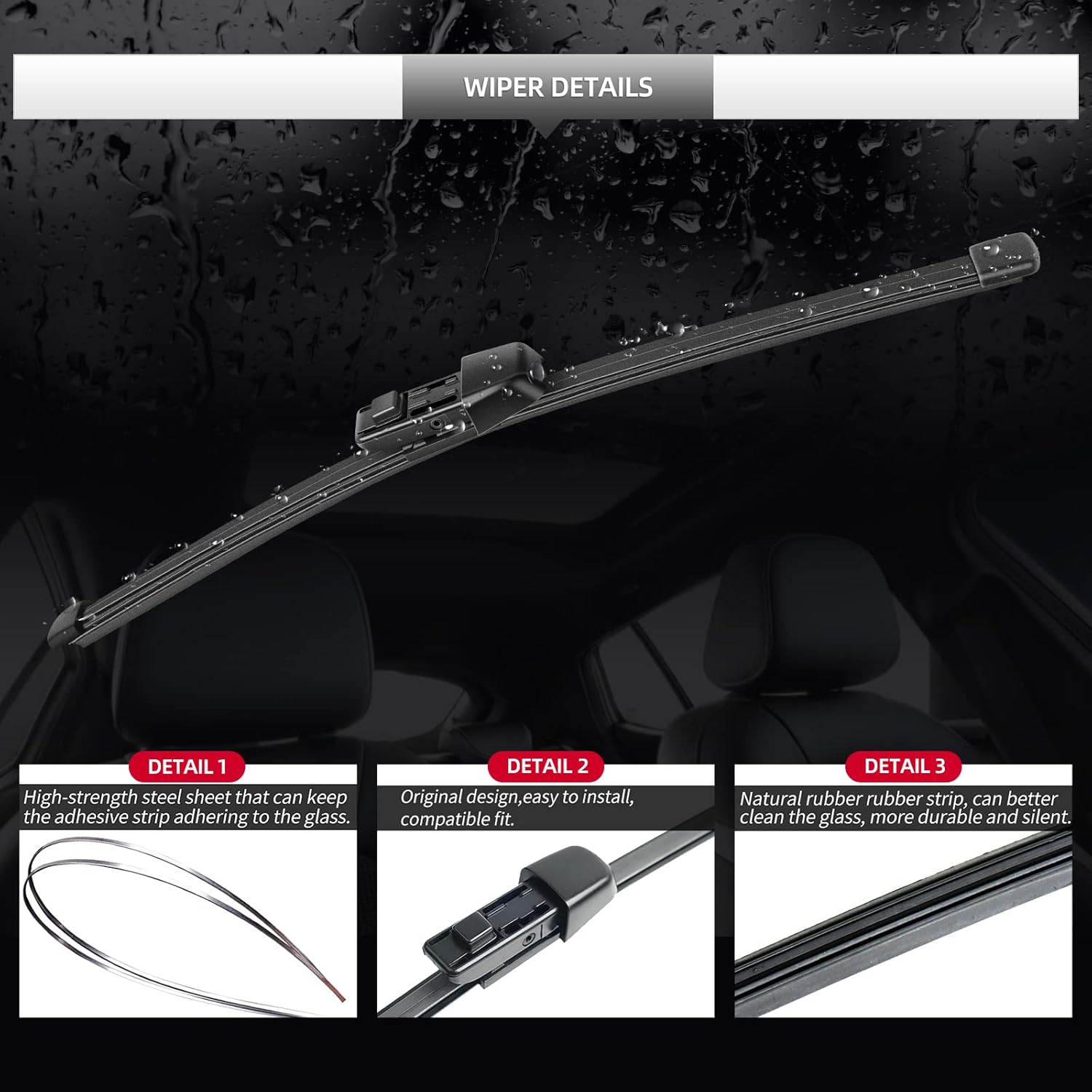 Replacement for Volkswagen Atlas 2018-2025 Rear Windshield Wiper Blade and Arm Assembly for VW Atlas 2025 2024 2023 2022 2021 2020 2019 2018