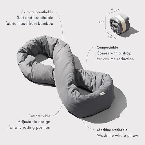Miniatura 3 de Huzi Infinity Pillow - Bufanda suave para el cuello para hogar viajes