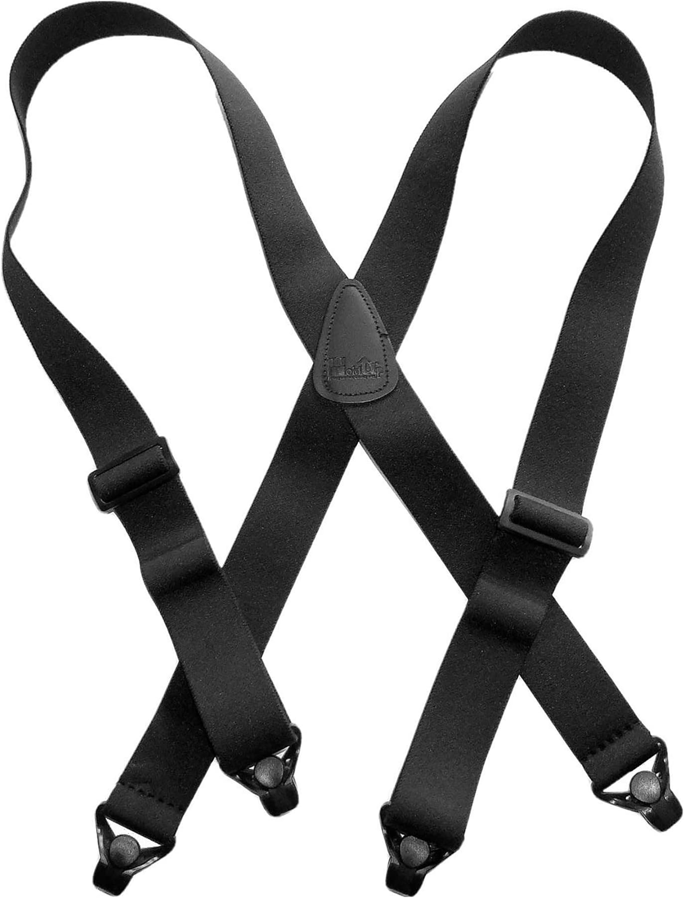 Holdup Airport Friendly/No Buzz Suspenders with the USA patented Composite plastic gripper clasp