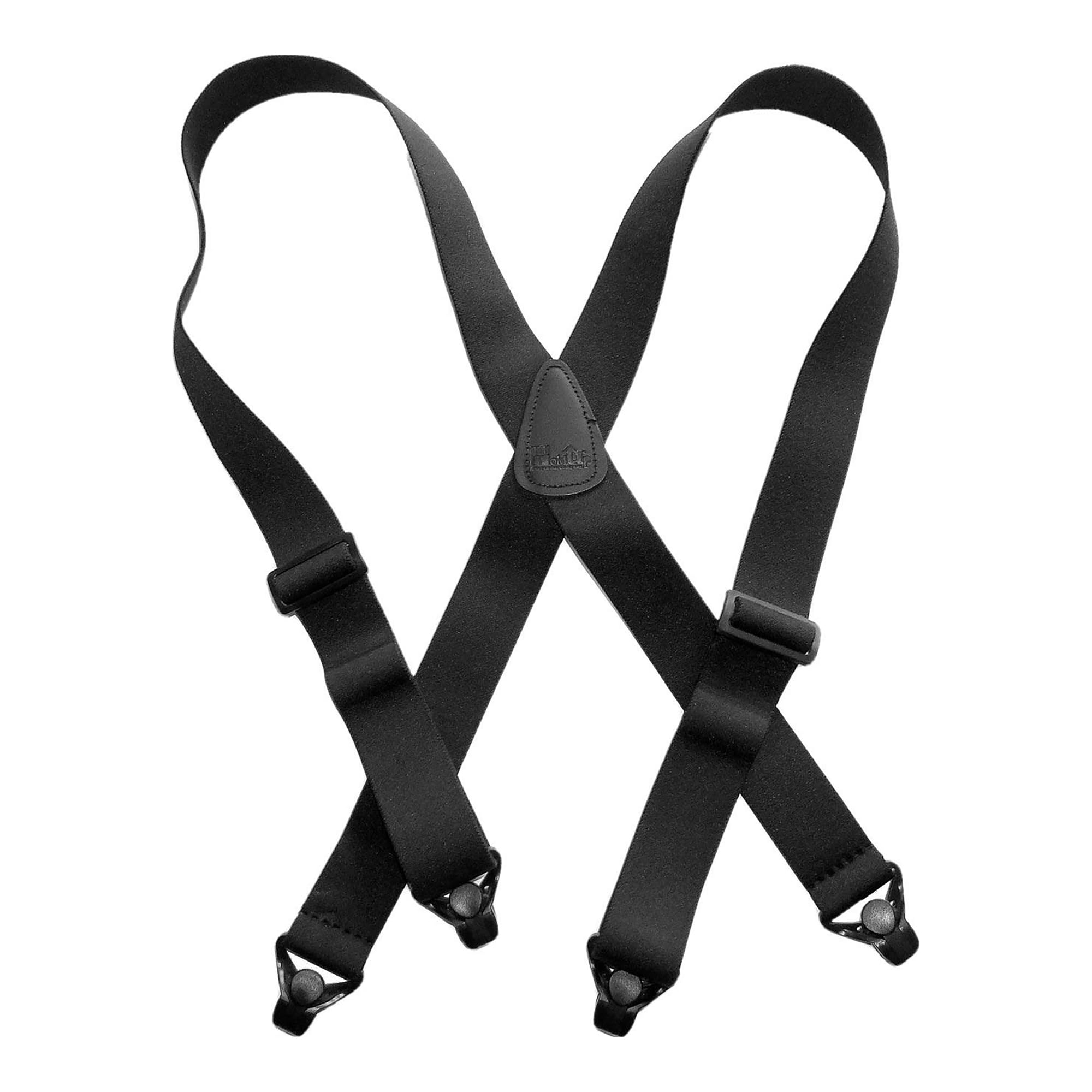 Holdup Airport Friendly/No Buzz Suspenders with the USA patented Composite plastic gripper clasp