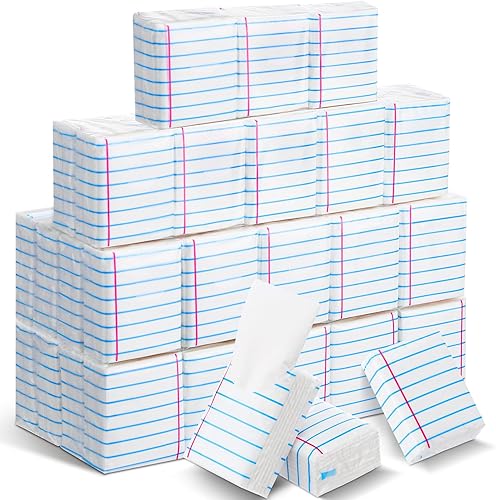 Miniatura 22 de Ctosree Paquete de 50 pañuelos de bolsillo a granel, paquetes de viaje de 500 hojas de pañuelos pequeños, paquetes de bolsillo de 3 capas