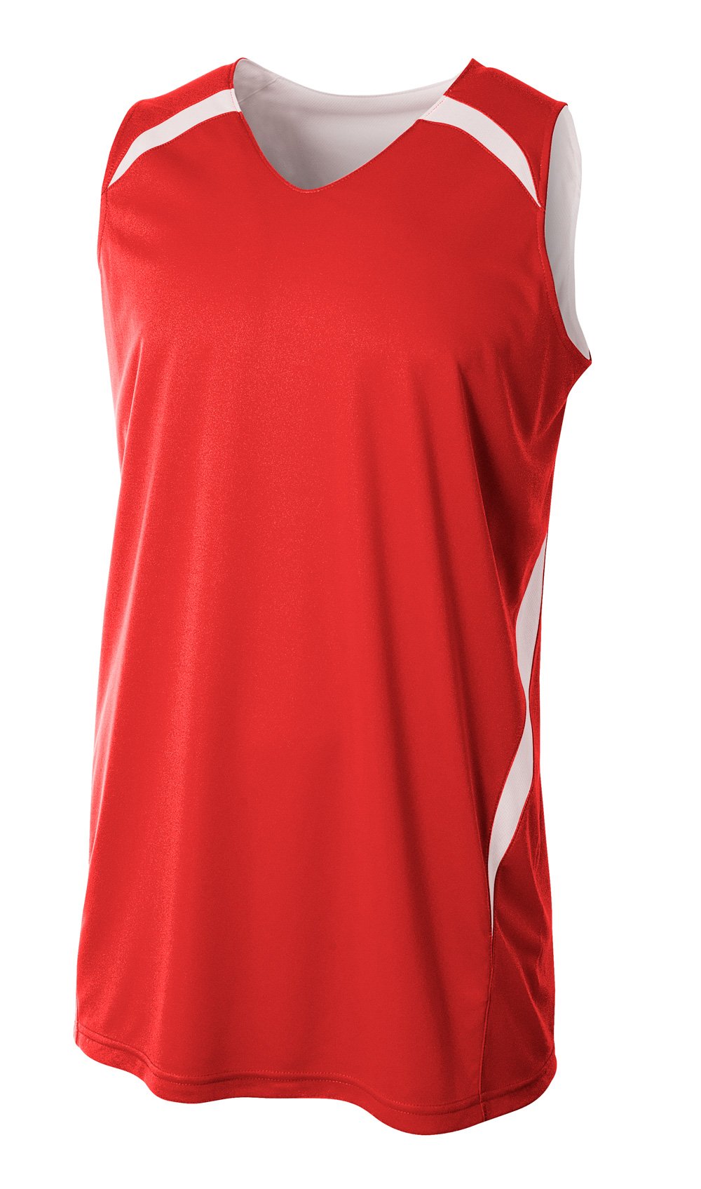A4 - Camiseta deportiva - Sin mangas - para hombre Scarlet/White XXX-Large