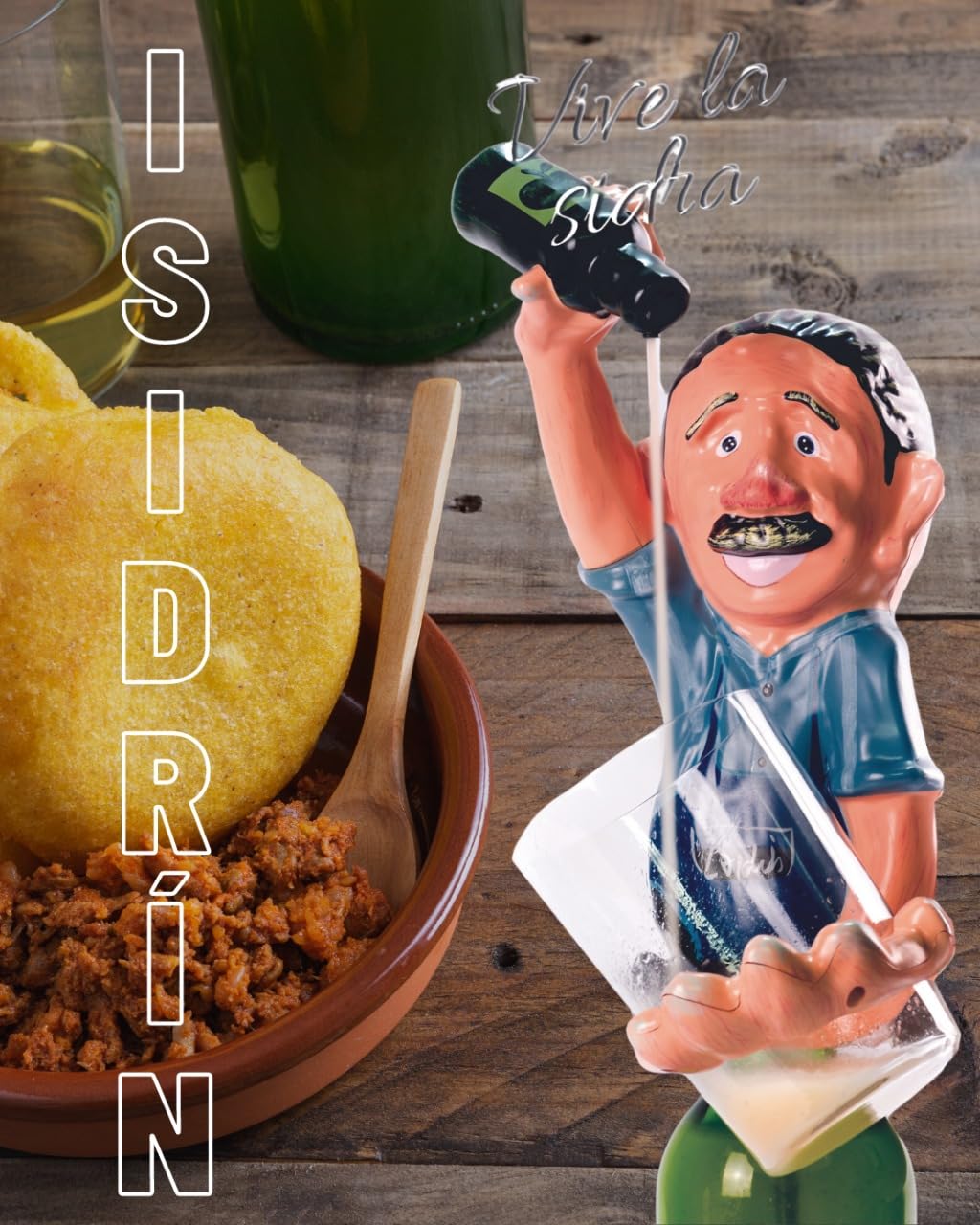 Escanciador de Sidra Electrico - Regalos Originales para Hombre - Echador de Sidra con bateria para Disfrutar un Culín de Sidra Fresco y Burbujeante - Dosificador Sidra (Isidrin)