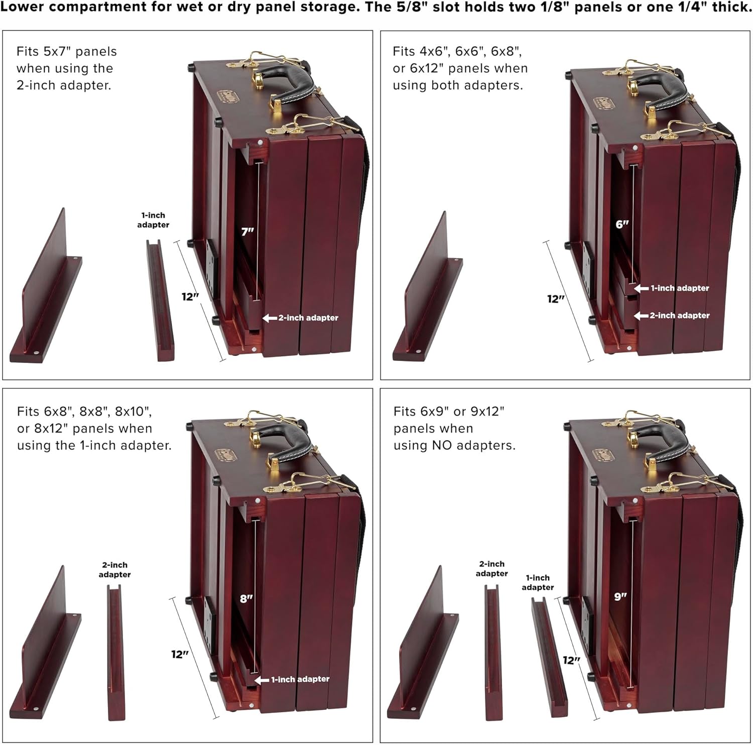 SoHo Urban Artist Pochade Box & Creative Mark Apex Camera Tripod – Portable Adjustable Paint Easel and Storage Organizer for Plein Air Artists & Photographers