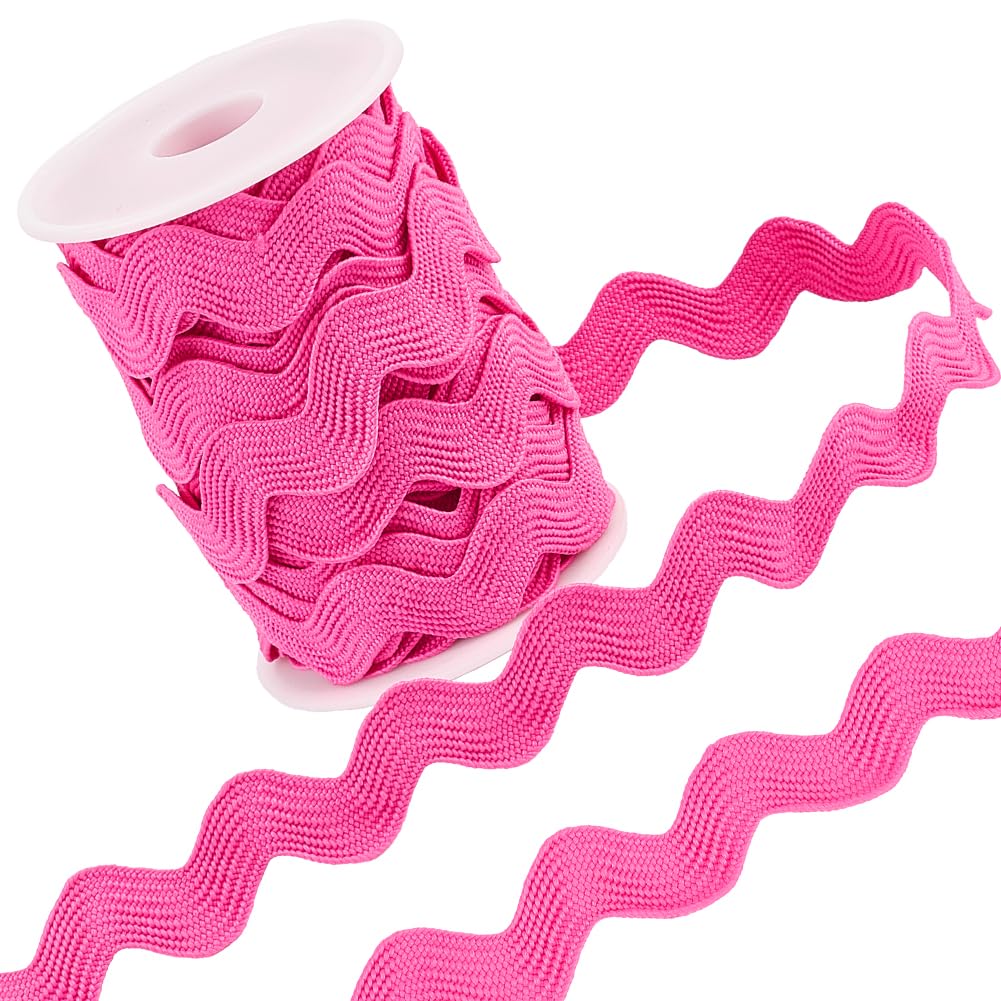 Amosfun 2 Pezzi Nastro Decorativo Rick Rack Ondulato Con Frange, 91x0,8 Cm, Per Cucito, Regali Fai Da Te E Decorazioni Feste - 4