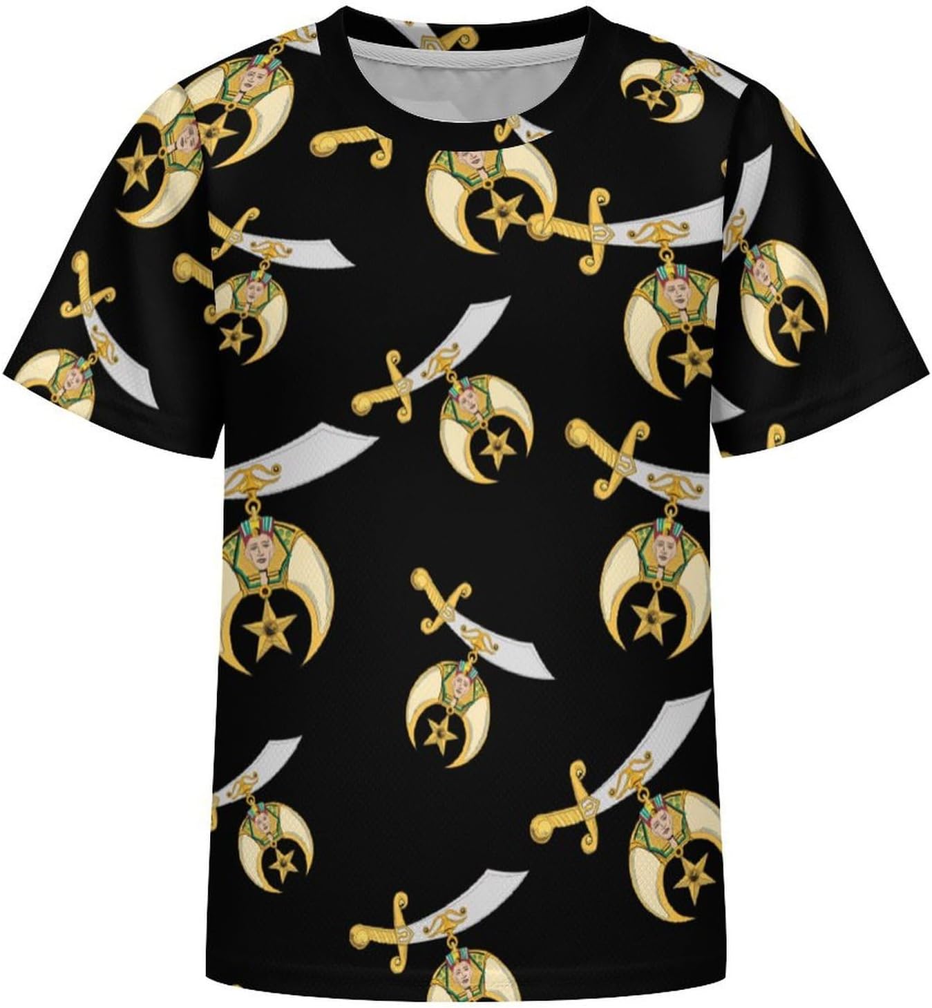 Shriner Logo T Shirt for Boy Girl Top Short Sleeve T-Shirt Graphic Tee