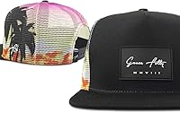 Vista 103 de Grace Folly - Gorra trucker unisex gorra de malla con cierre trasero negro (Black with Fade)