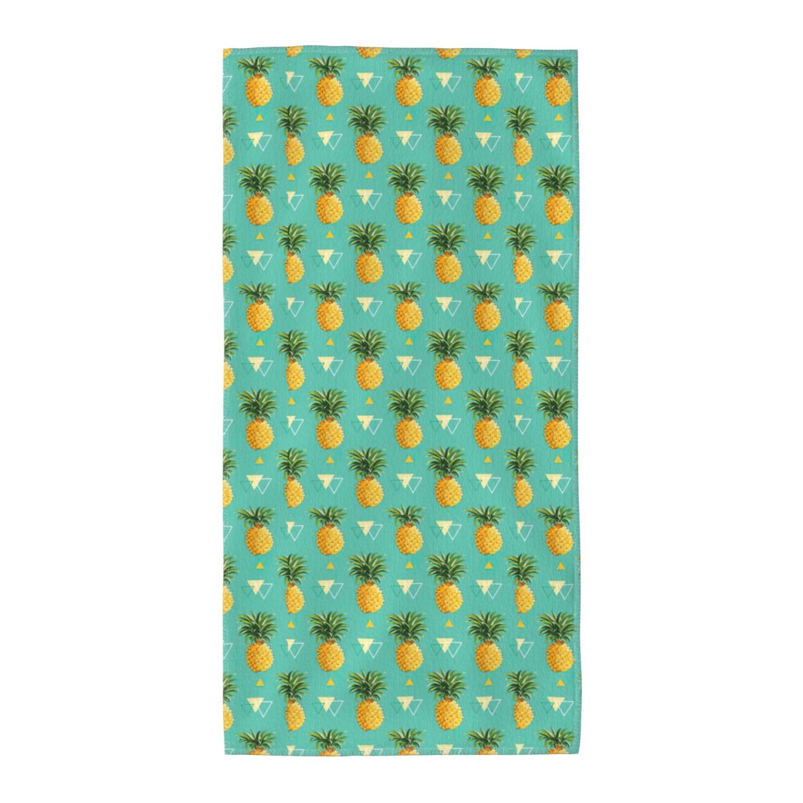 SDEGTHO Tropical Fruit Pineapple Fashion Printed Bath Towel High Water Absorption For Hiking Trip