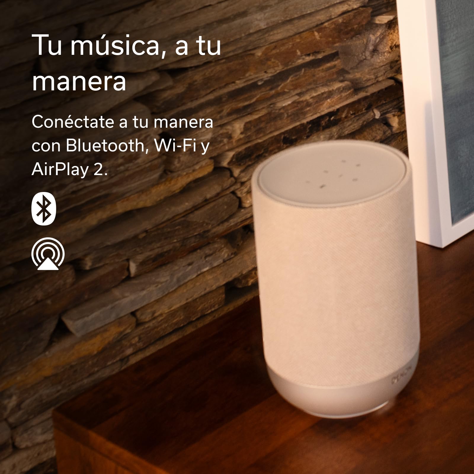 DENON Home 200 Altavoz Inteligente Inalámbrico con Dolby Atmos Music, HEOS Streaming, WiFi, Bluetooth, AirPlay 2, Audio Hi-Res, Función Par Estéreo, Diseño Elegante - Negro
