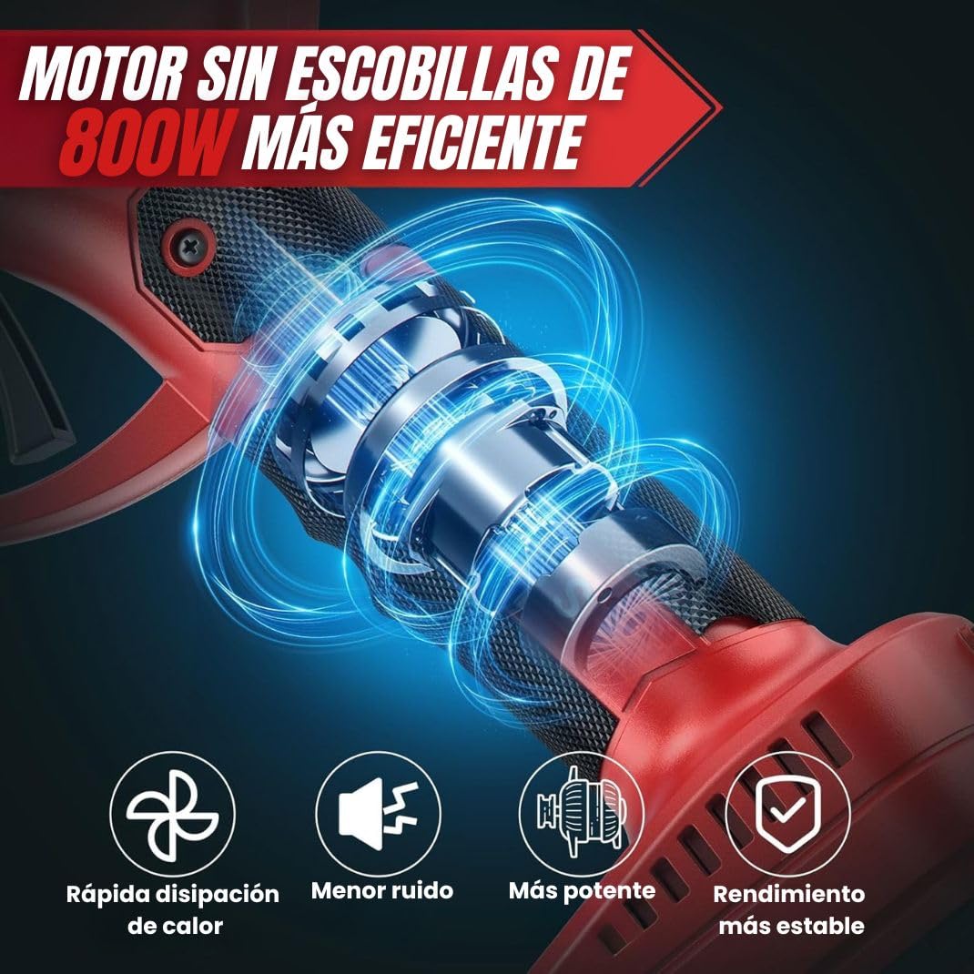 Tijeras de Podar Eléctricas con Maletín, Piedra de Afilar [2 Baterías de 21V] – Podadora Eléctrica de Precisión con Ángulo de Corte de 3mm, Ligera y Potente – Ideal para Viñedos, Árboles y Jardines