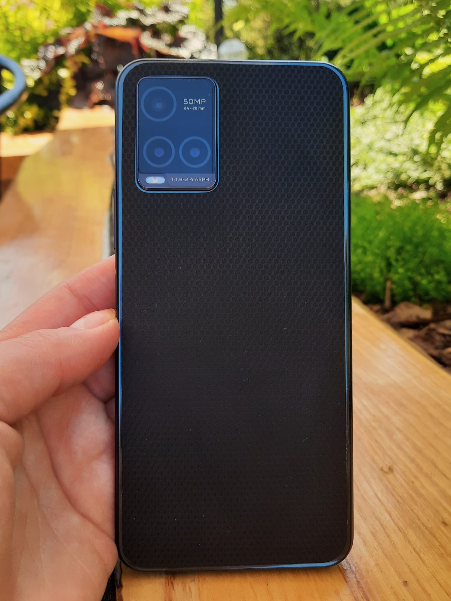 apgo BACK SKIN Film Pellicola protettiva Protezione Posteriore per HTC 10, skin sticker film foil vinyl Legno di quercia miele