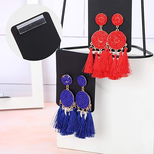 Miniatura 8 de 150 adaptadores de tarjeta de pendientes, adaptador de labios autoadhesivo, colgador de labios de plástico para aretes, collares, tarjetas (1 x 1