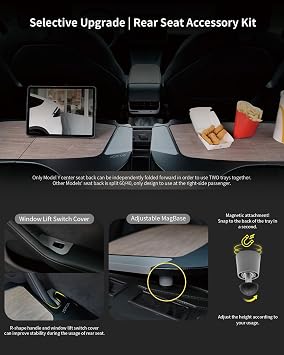 Jowua Foldable Car Tray for Tesla Model 3, Model Y, Model X, Model S, Premium Materials, Store in the Model 3/Y Front Trunk. (Woven Gray)