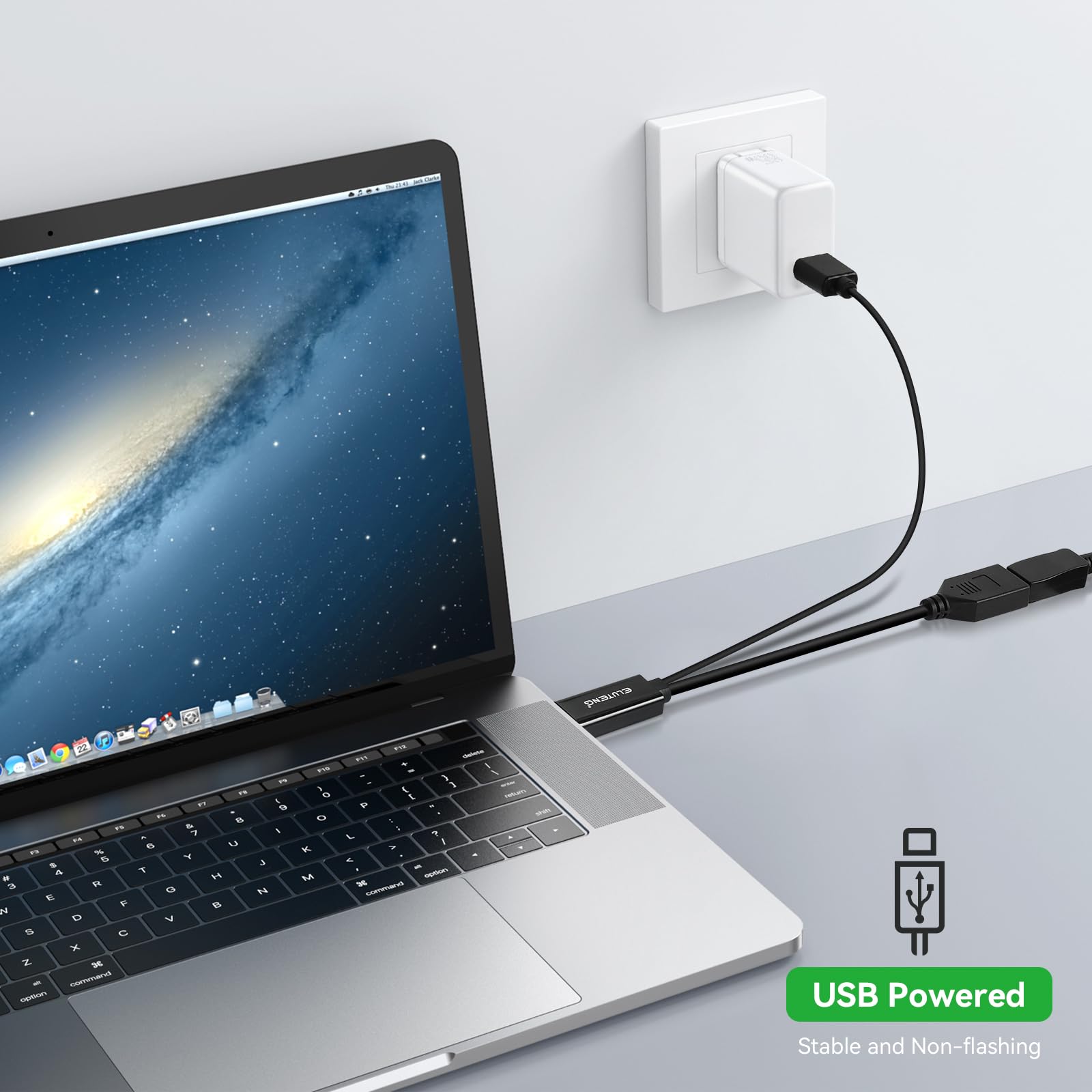 Hdmi To Displayport Adapter ELUTENG With USB Power - 4K@60Hz HDMI To DP ...