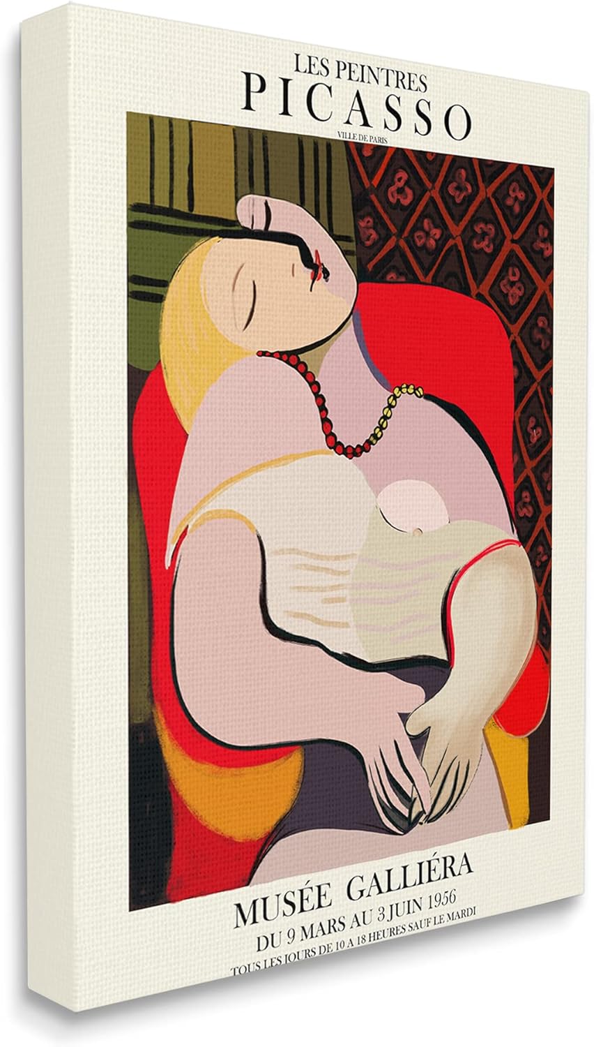 Stupell Industries Picasso Traditional Abstract Painting Dreaming Red Chair, Designed by ROS Ruseva Canvas Wall Art