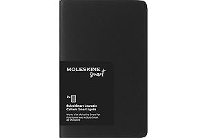 Moleskine Cahier Smart Notebook in Black, Pocket (3.5" x 5.5")