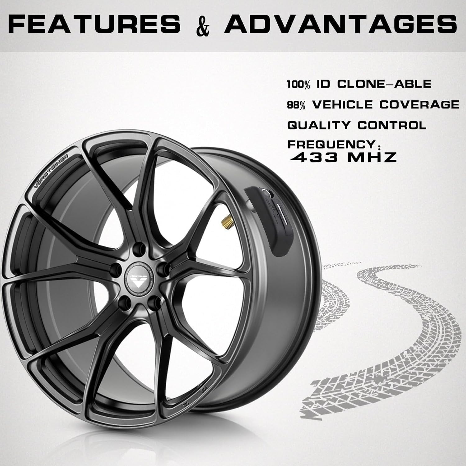 Lot de 2 capteurs de pression des pneus 8532732 TPMS pour F/K/R/C 36318532732 3631-8532-732 36238521796