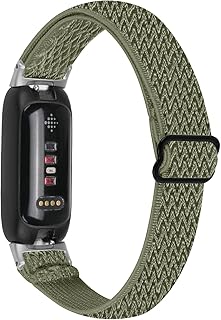 AISPORTS Nylon Band Compatible with Fitbit Inspire 3 Band for Women Men, Adjustable Soft Stretch Braided Elastic Weave Nylon Solo Loop Bracelet Sport Wristband Replacement Band for Fitbit Inspire 3