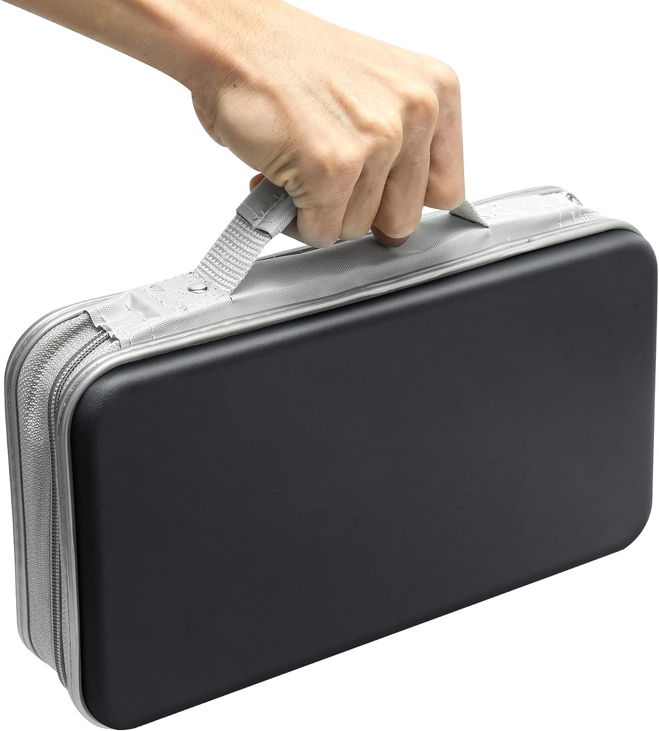 Siveit 80 Capacity CD/DVD Case Wallet VCD Storage Holder Booklet Album Box Binder with Portable Strap (Black)