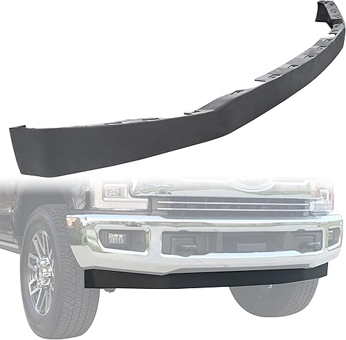 ECOTRIC Panel de cenefa deflector de aire inferior de parachoques delantero compatible con Ford Super Duty 2017-2019 F250 F350 F450 F550 2WD