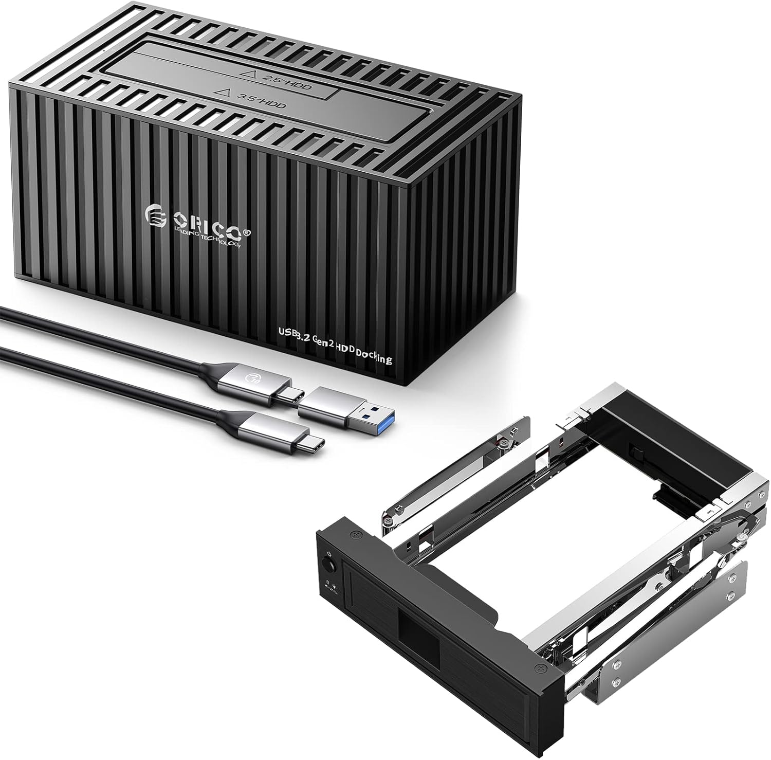 ORICO Aluminum 3.5'' Hard Drive Enclosure USB 3.0/TypeC