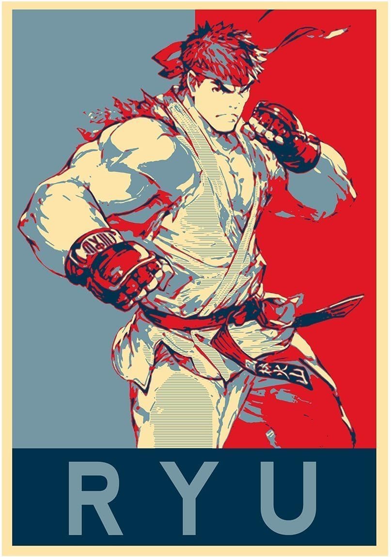 Instabuy Posters Street Fighter Propaganda Ryu - A3 (42x30 cm)