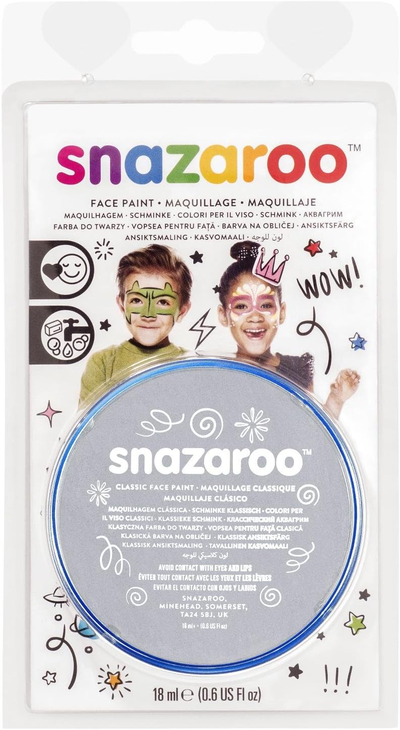 Snazaroo Face Paint 18ml Clam Pack Color - Light Grey