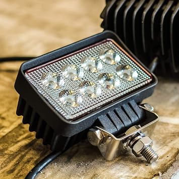 Feniex AM900 Work Light | 8 LED Flood Light, Bright 1 Watt LEDs, SAE Class 1 | Vehicle Driving and Scene Light