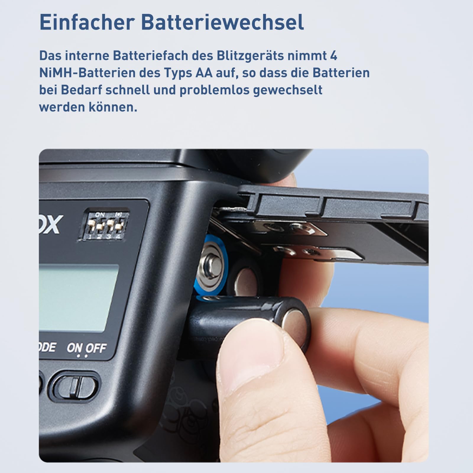 GODOX TT520III Kamerablitz Speedlite mit RT-16 Werfer, 433MHz Wireless Flash GN33 S1/S2 Optische Steuerung, Single Contact Hot Shoe Design, Batteriebetrieb, Kompatibel für Kameras