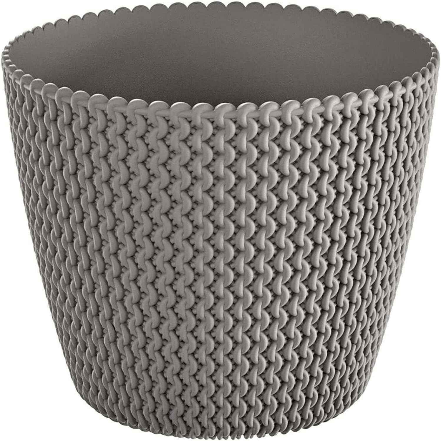 B2c Grey Plant Pots Indoor Outdoor Plastic Flowerpot 13Cm To 40Cm Small Medium Large Splofy 6 Colours (22.5Cm, )