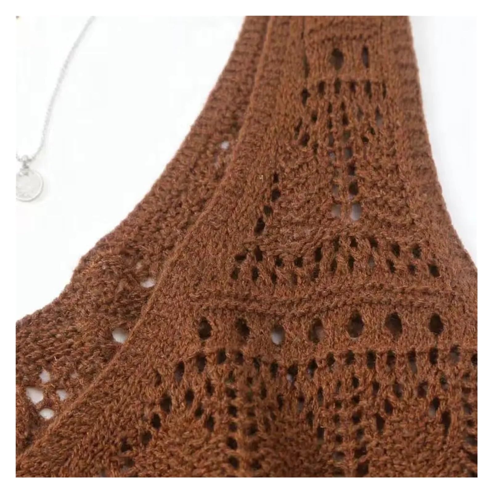 Gilet de Plage en Tricot ajouré au Crochet for Femmes, col v
