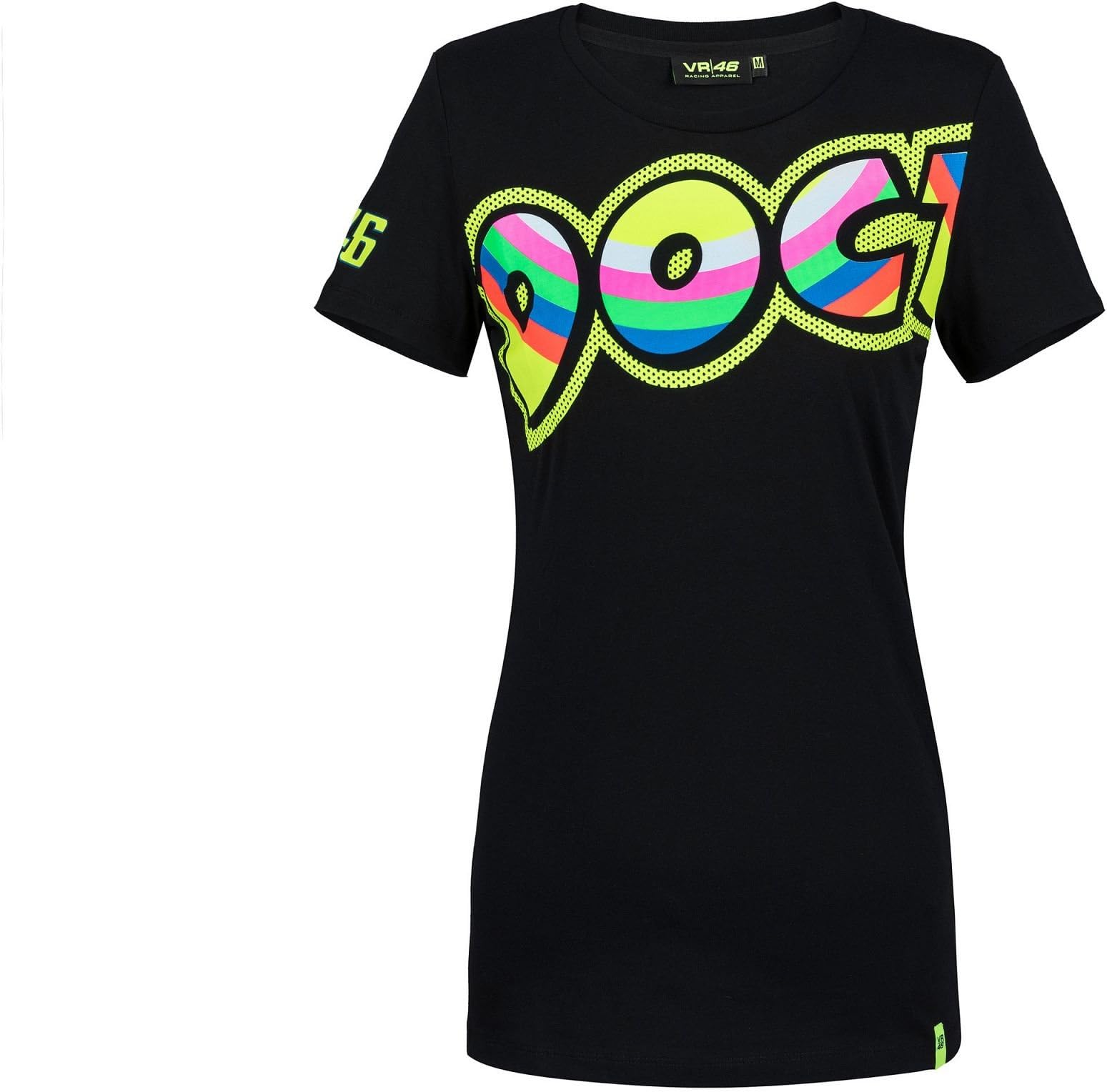 Valentino RossiVrwts307304002 T-Shirt, Vr46, The Doctor Woman, Black, M 90 cm/35In Chest