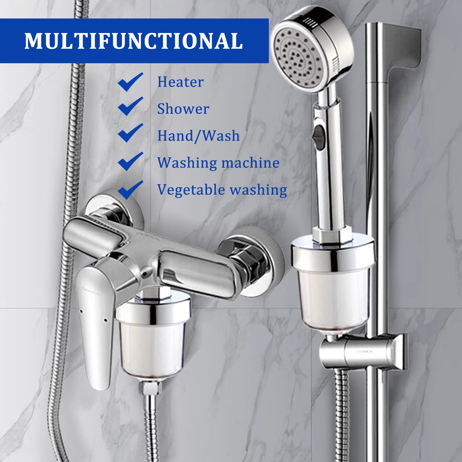 10 Pezzi Elemento Filtrante,Filtro in Cotone,Anticalcare Filtro in Cotone,Rlemento Filtrante de Filtro Acqua Doccia per Doccia o Filtro Acqua Rubinetto può Filtrare lo Sporco Nell'acqua
