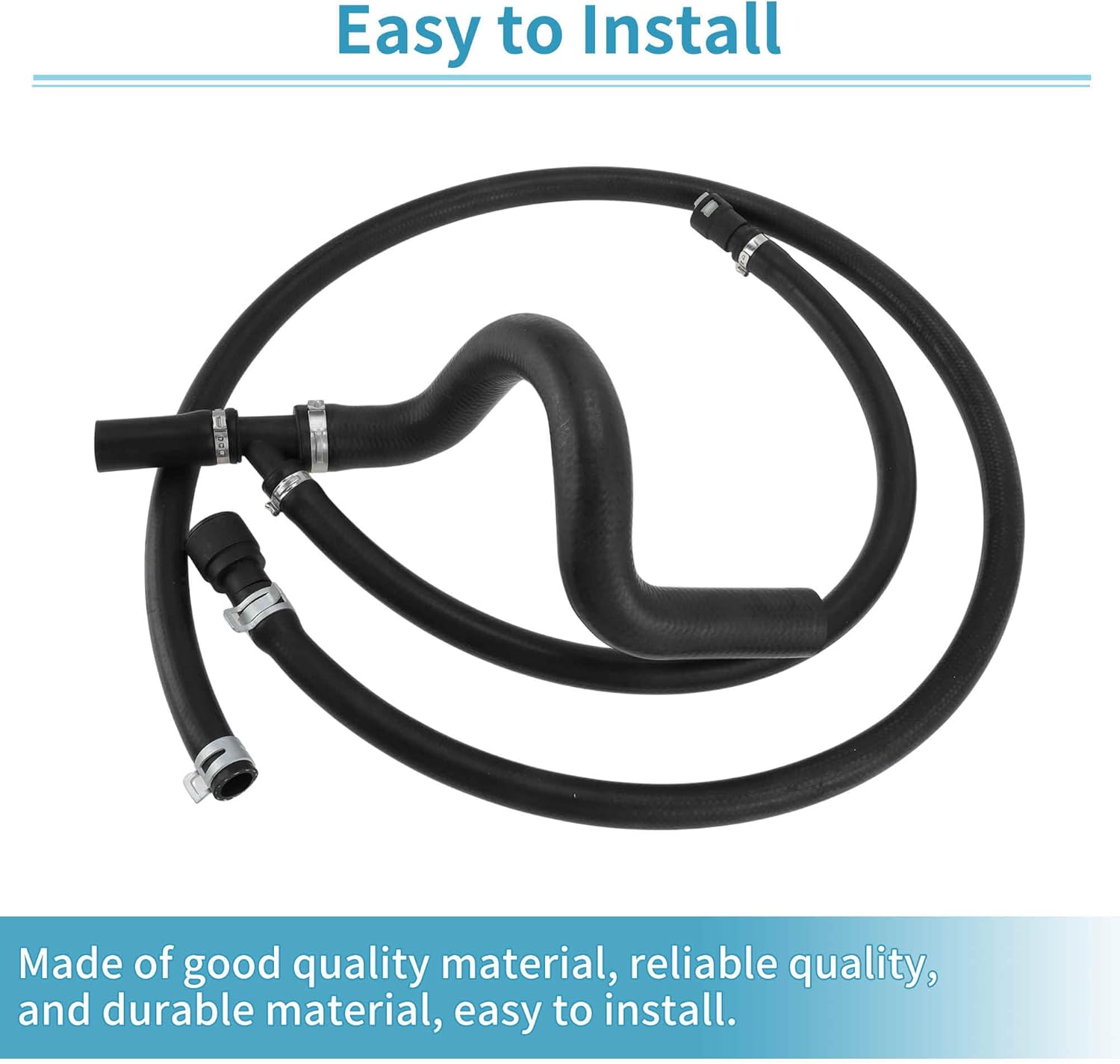 2pcs HVAC Engine Heater Inlet & Lower Radiator Outlet Hose Pipe for Chevrolet Avalanche 2007-2009 No.22884219/15200960 Heater Hose Radiator Hose for Chevrolet Cheyenne 2007-2010