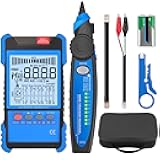 YGiTK Network Cable Tester with NCV, Poe Cable Tracker Ethernet Cable Finder for Cable CAT5 CAT5e CAT6 Cat7 Cat8 Wire Tracker Test Fault Distance Location and Length Measurement for Telephone Line