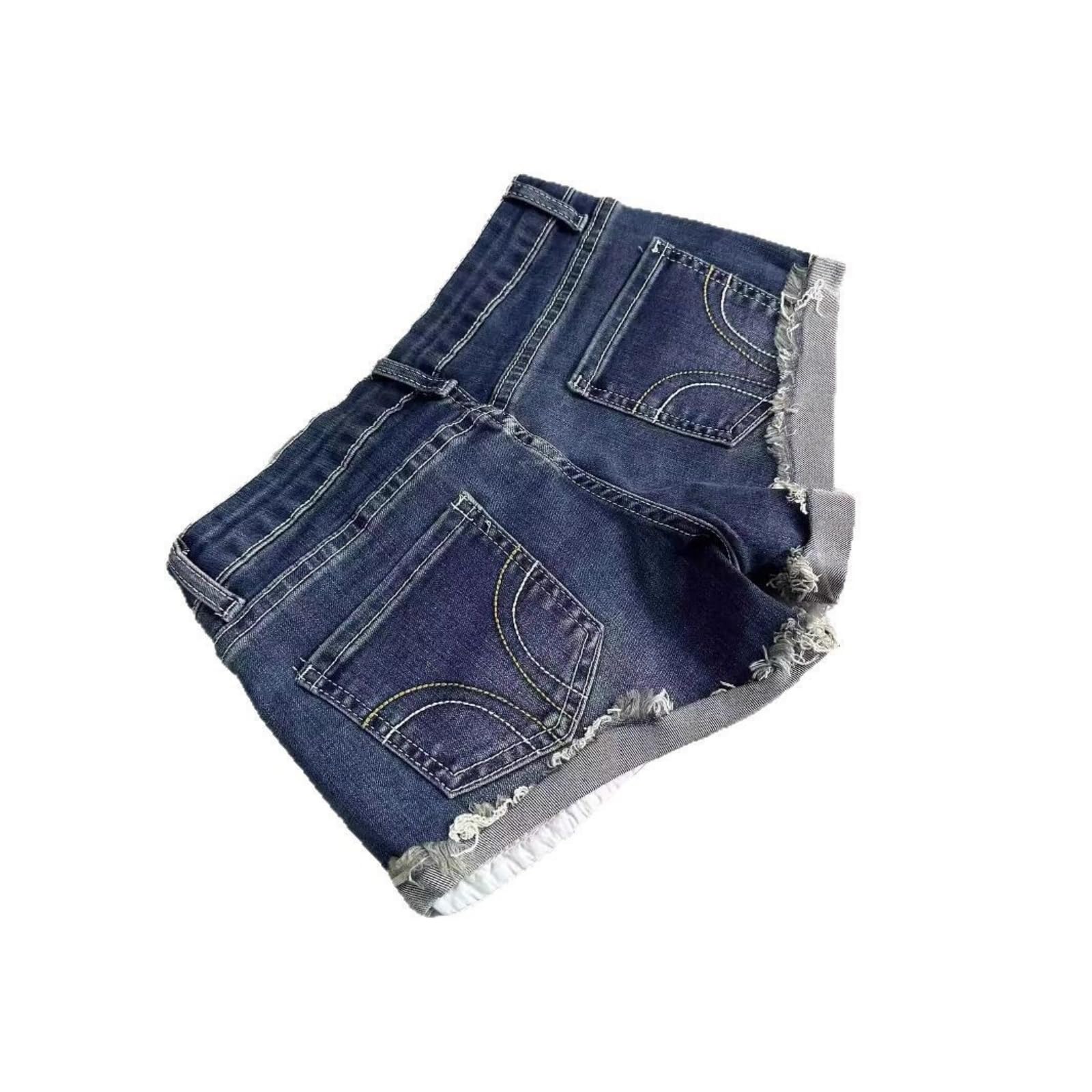 Shorts Jeans Donna Estate Sottile Denim Pantaloni Corti Donne Vita Bassa Caldi Sottili Trendy Casual Street-1-m