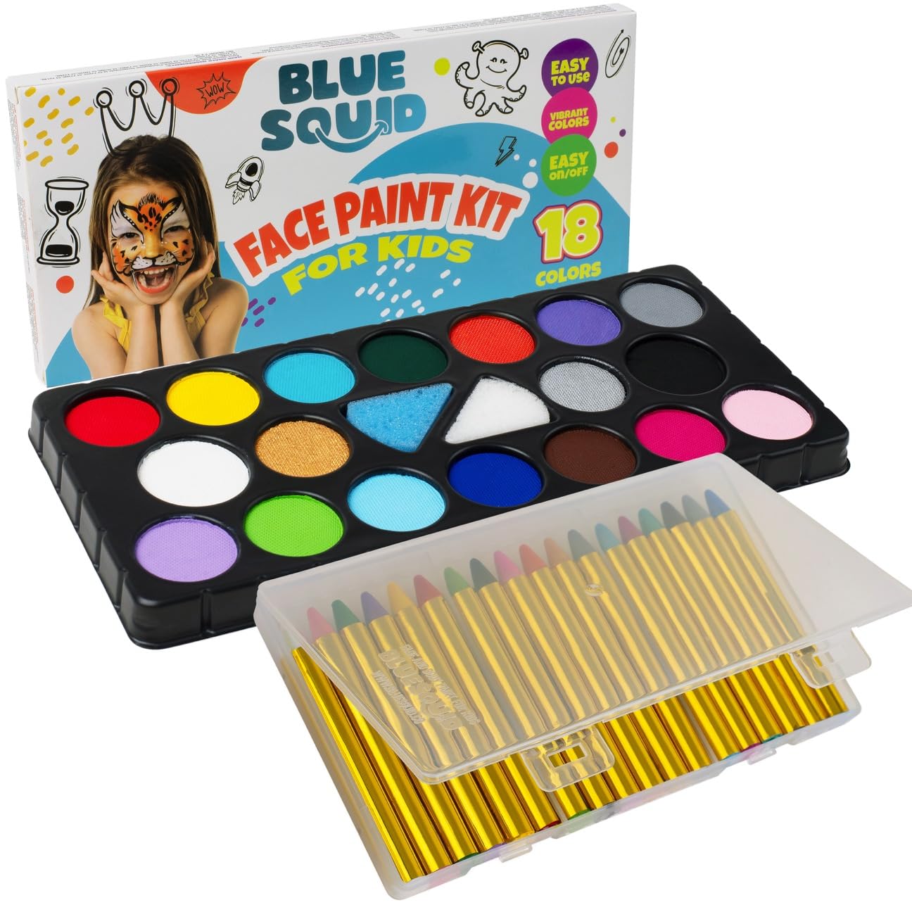 Aquarelle lavable Crayola peinture anti tache vêtement enfant 4 pack