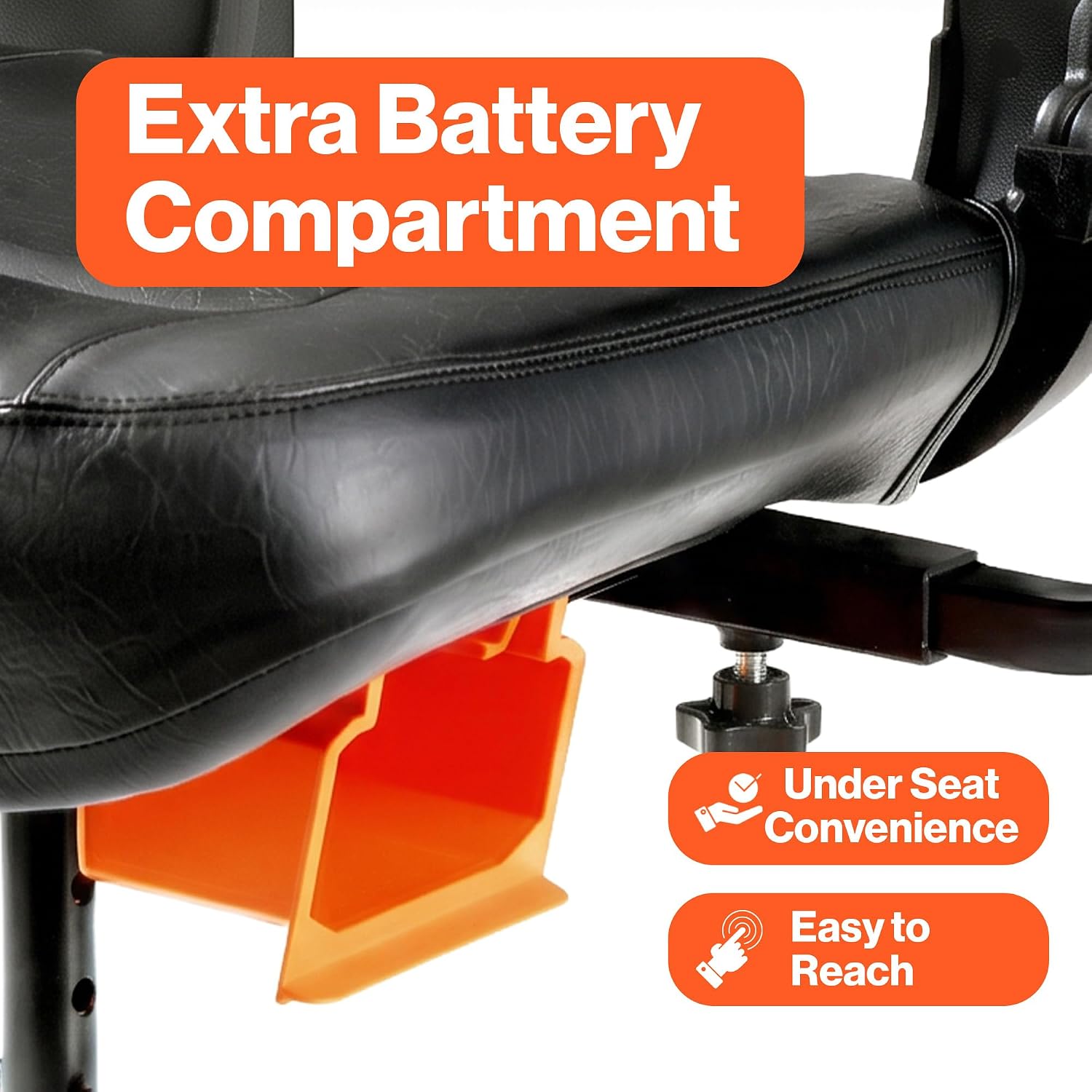 SuperHandy Upgraded Fully Padded Faux Leather Cushioned Seat, Back Rest, and Handles - Only For SuperHandy GUT112/GUT140/GUT164/GUT165/GUT184 (Seat with armrests only)