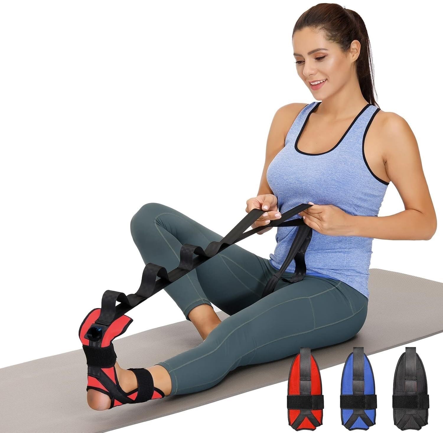 ASTOUND Foot & Leg Stretcher Non-Elastic Stretch Bands-image-48