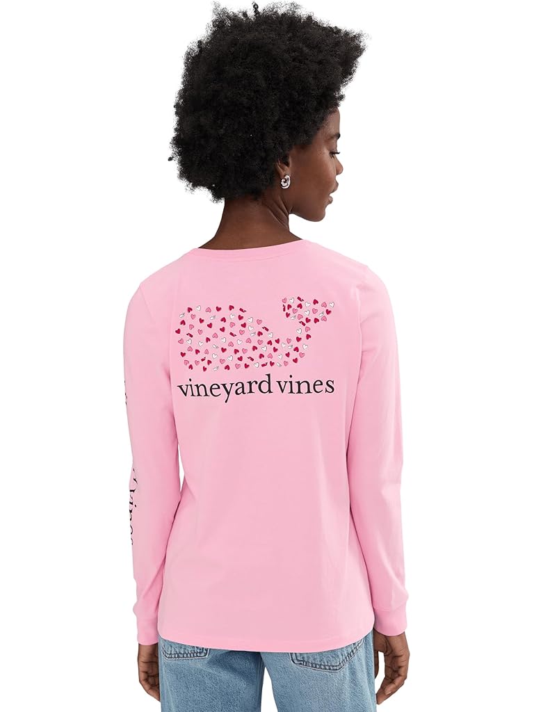 Pink Vineyard Vines Long Sleeve Pocket Tee